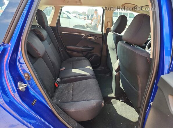 3HGGK5H69JM724817 2018 HONDA FIT Blue უკანა სავარძლების ხედი