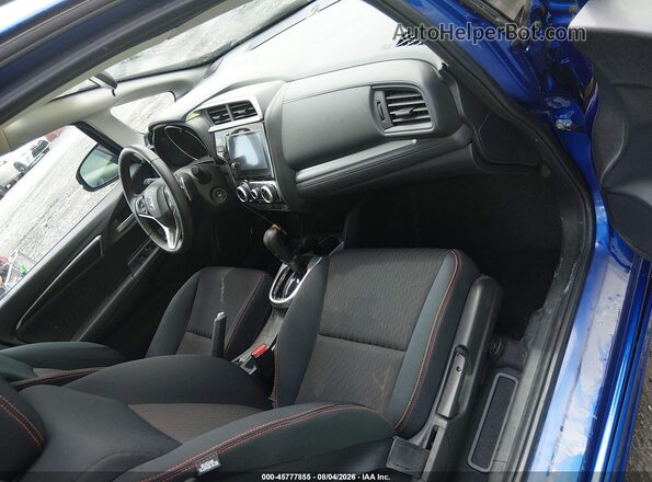 3HGGK5H6XJM722638 2018 HONDA FIT Синий Вид салона спереди