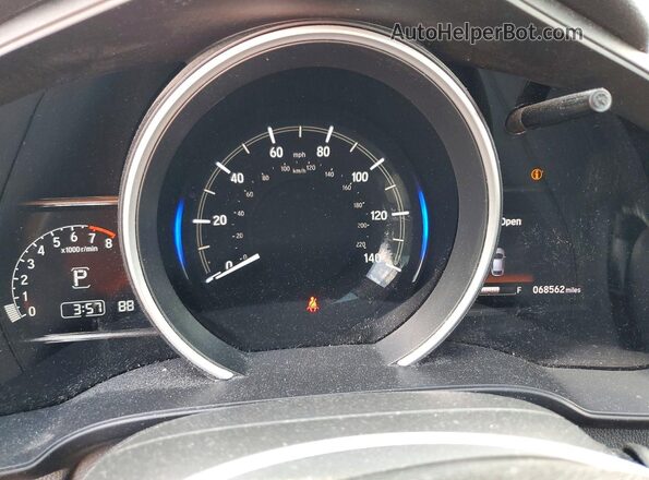 3HGGK5H82KM735094 2019 HONDA FIT Gray Widok zestawu wskaźników