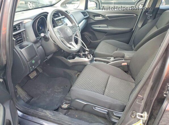 3HGGK5H82KM735094 2019 HONDA FIT Gray Widok wnętrza z przodu