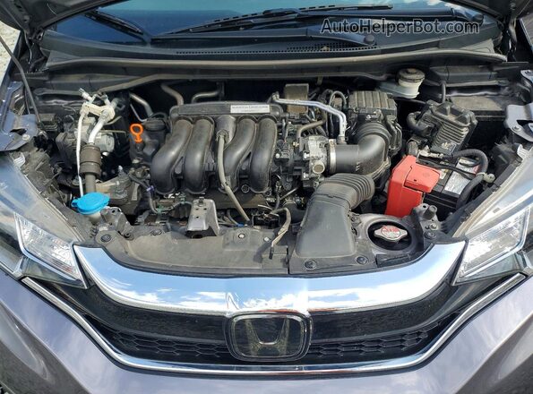 3HGGK5H82KM735094 2019 HONDA FIT Gray Widok wnętrza z tyłu