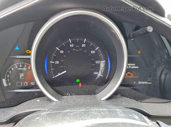 3HGGK5H84LM729928 2020 HONDA FIT Red ხელსაწყოთა პანელის ხედი