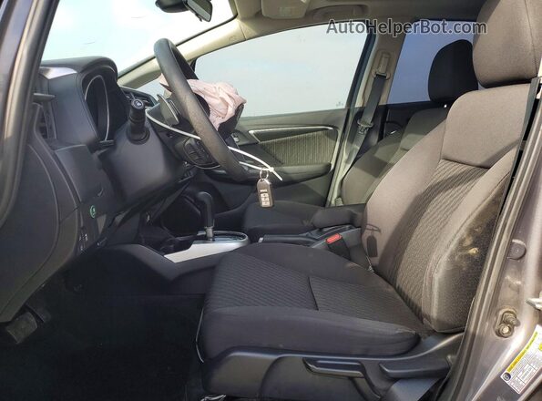 3HGGK5H86KM742033 2019 HONDA FIT Gray Front interior view