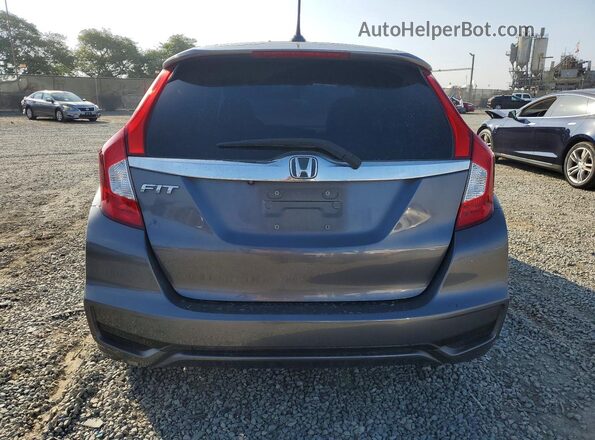 3HGGK5H86KM742033 2019 HONDA FIT Gray Rear view