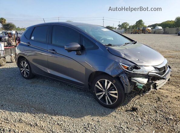 3HGGK5H86KM742033 2019 HONDA FIT Gray Front right