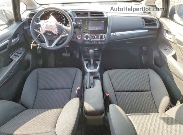 3HGGK5H86KM742033 2019 HONDA FIT Gray Dashboard view