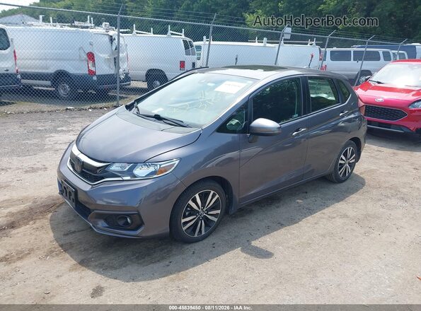 3HGGK5H88KM718042 2019 HONDA FIT Gray Front left