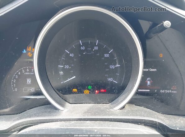 3HGGK5H88KM718042 2019 HONDA FIT Gray Rear seats view