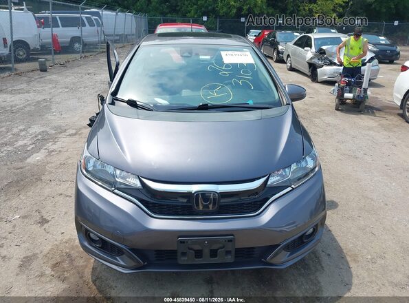 3HGGK5H88KM718042 2019 HONDA FIT Gray Dashboard view