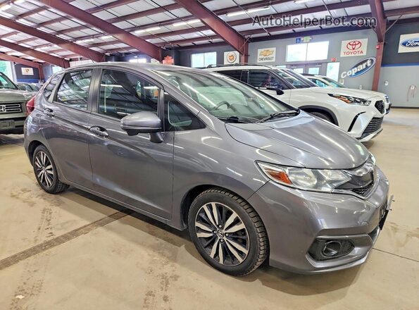 3HGGK5H89JM709106 2018 HONDA FIT Gray Առջևի վահանակի տեսք