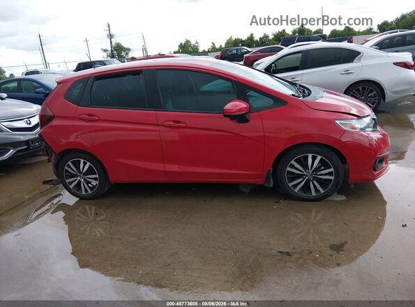 3HGGK5H89LM720206 2020 HONDA FIT Red Rear interior view