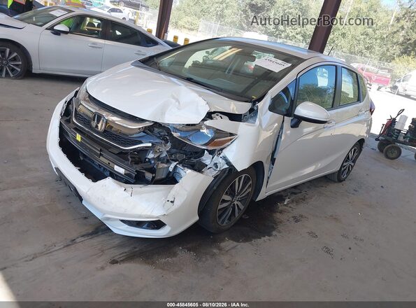 3HGGK5H8XKM744285 2019 HONDA FIT Белый Передняя левая четверть
