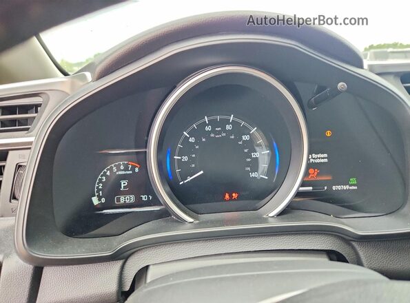 3HGGK5H94JM710981 2018 HONDA FIT Gray Vista del cuadro de instrumentos