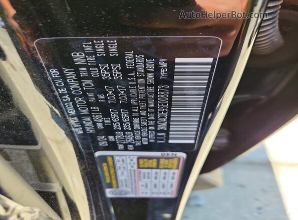 3KMJACDE9SE008873 2025 HYUNDAI TUCSON Black VIN sticker view
