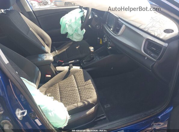 3KPA24AB1KE233000 2019 KIA RIO Blue Widok wnętrza z przodu