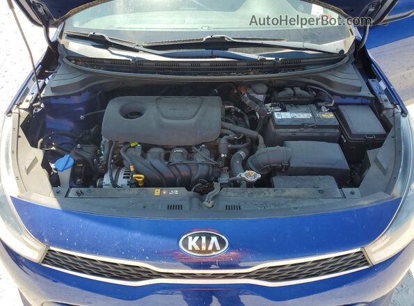 3KPA24AB2KE217100 2019 KIA RIO Blue Rear interior view