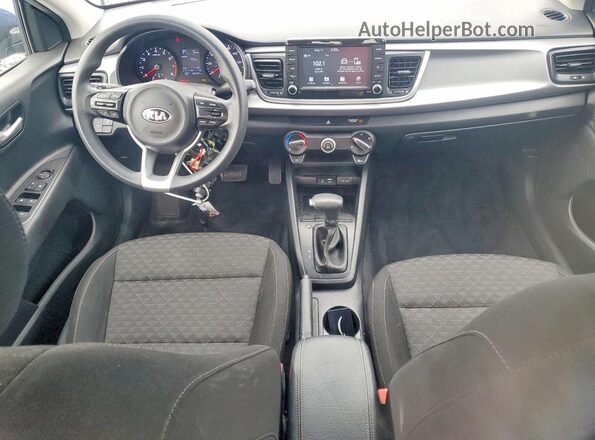 3KPA24AB2KE226220 2019 KIA RIO Blue Dashboard view
