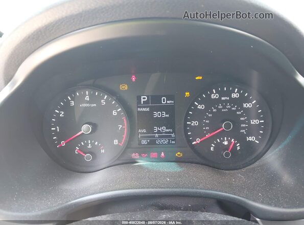 3KPA24AB3JE078593 2018 KIA RIO White Հետևի նստատեղերի տեսք