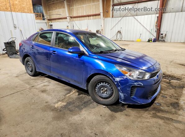 3KPA24AB3JE085480 2018 KIA RIO Blue Առջևի աջ