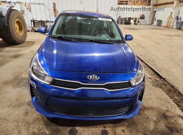3KPA24AB3JE085480 2018 KIA RIO Blue Դիմացի տեսք