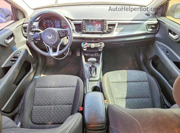 3KPA24AB7KE216766 2019 KIA RIO Gray წინა პანელის ხედი