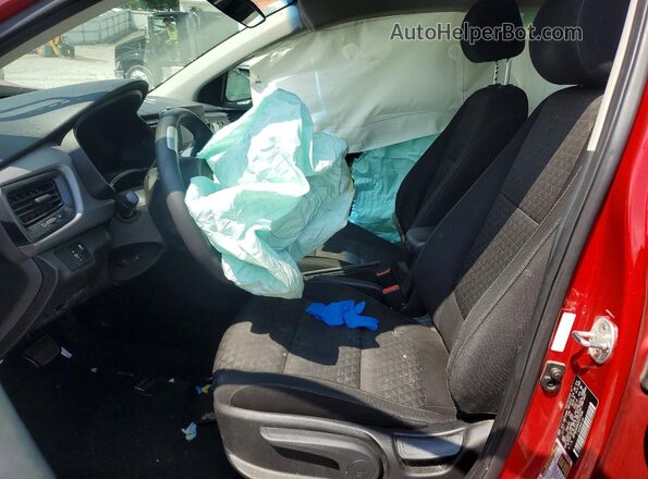 3KPA24AB8JE077696 2018 KIA RIO Red Widok wnętrza z przodu