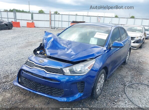 3KPA24AB9JE070188 2018 KIA RIO Синий Вид спереди