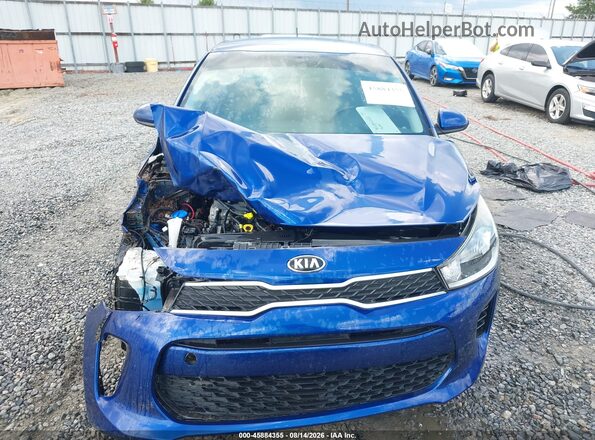 3KPA24AB9JE070188 2018 KIA RIO Синий Вид щитка приборов