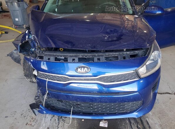 3KPA24AB9KE201914 2019 KIA RIO Blue Սալոնի հետևի տեսք