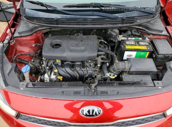3KPA24ABXKE167370 2019 KIA RIO Красный Вид задней части салона