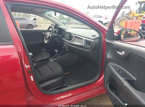 3KPA24ABXKE203932 2019 KIA RIO Red Widok wnętrza z przodu