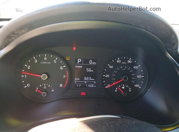 3KPA24AD0ME366383 2021 KIA RIO Black Instrument cluster view
