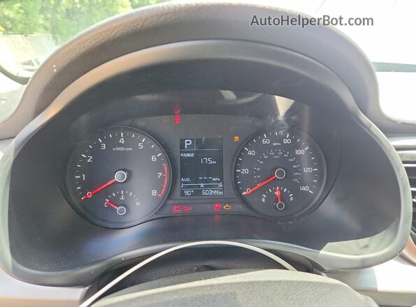 3KPA24AD0PE582092 2023 KIA RIO Синий Вид щитка приборов