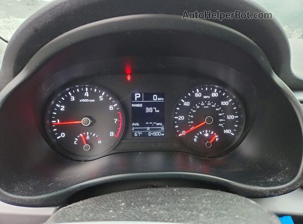 3KPA24AD1LE273323 2020 KIA RIO Blue Instrument cluster view