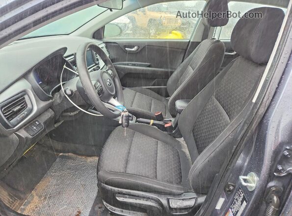 3KPA24AD1LE273323 2020 KIA RIO Blue Front interior view