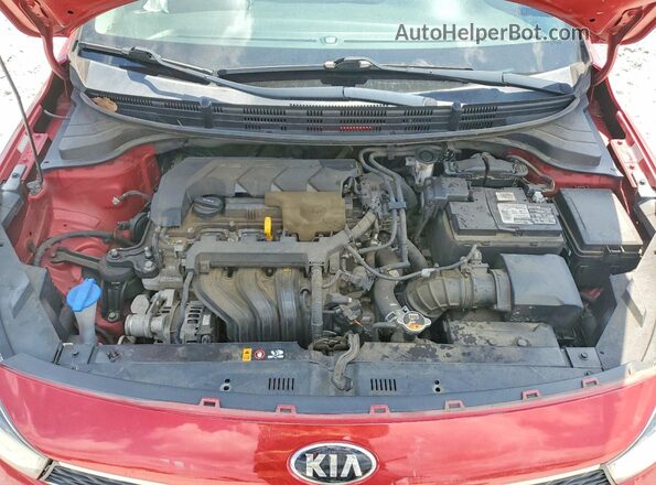 3KPA24AD1LE288274 2020 KIA RIO Red Вид задньої частини салону