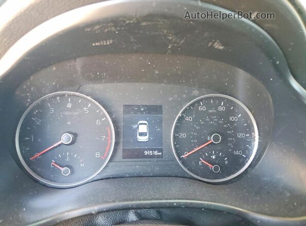 3KPA24AD1LE334427 2020 KIA RIO Black Vista del cuadro de instrumentos