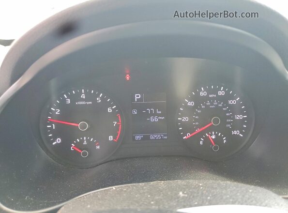 3KPA24AD1LE337053 2020 KIA RIO White Vista del cuadro de instrumentos