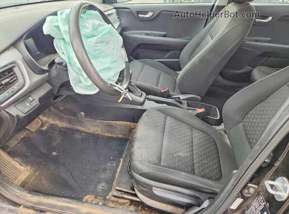 3KPA24AD1LE346206 2020 KIA RIO Black Vista interior delantera