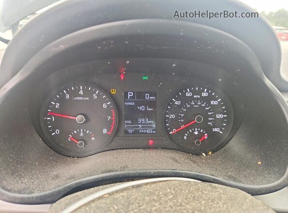 3KPA24AD1LE346206 2020 KIA RIO Black Vista del cuadro de instrumentos