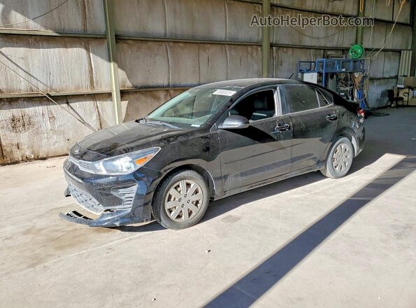 3KPA24AD1ME371026 2021 KIA RIO Black Задня ліва чверть