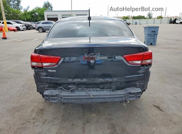 3KPA24AD1NE505180 2022 KIA RIO Black Rear view