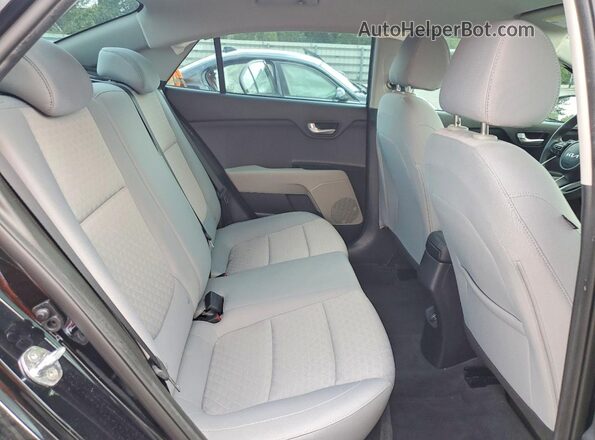 3KPA24AD1NE505180 2022 KIA RIO Black Rear seats view