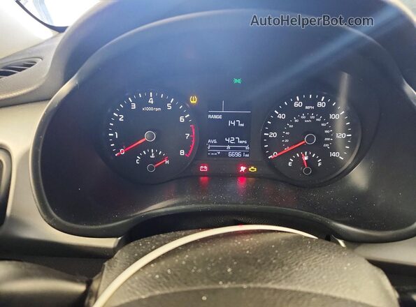 3KPA24AD1PE537663 2023 KIA RIO Gray Widok zestawu wskaźników