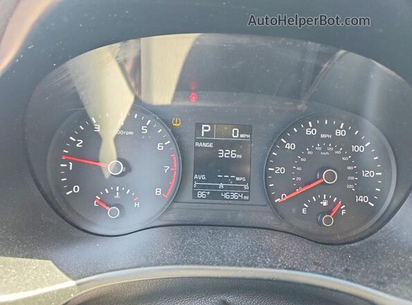 3KPA24AD2NE463697 2022 KIA RIO Silver Սարքավորումների վահանակի տեսք