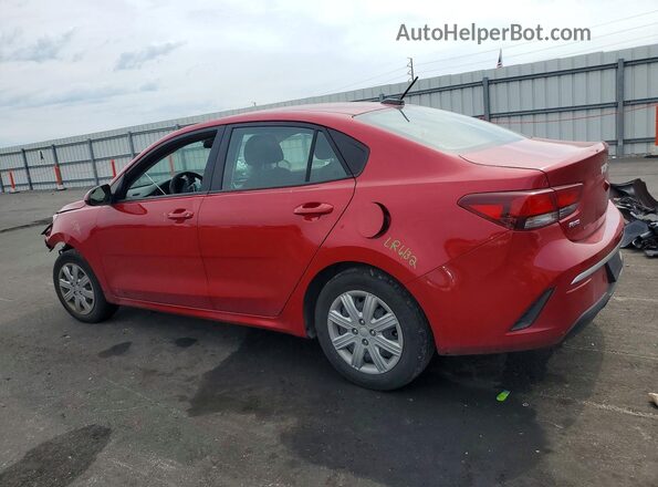 3KPA24AD2NE474747 2022 KIA RIO Maroon Задня ліва чверть