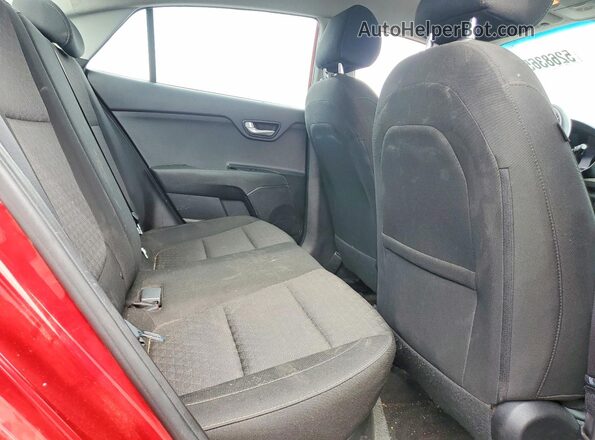 3KPA24AD2NE474747 2022 KIA RIO Maroon Вид задніх сидінь