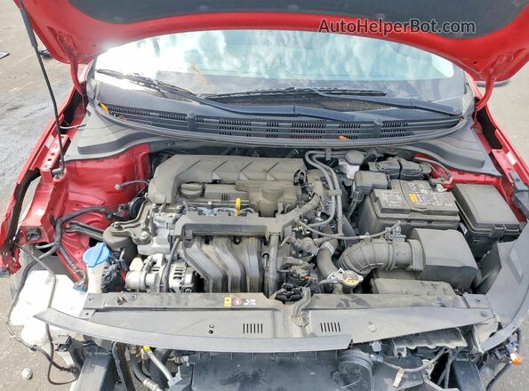 3KPA24AD2NE474747 2022 KIA RIO Maroon Вид задньої частини салону
