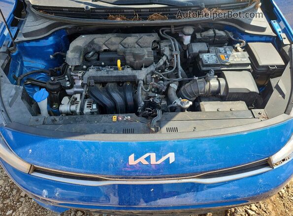 3KPA24AD2PE533198 2023 KIA RIO Blue Вид задньої частини салону