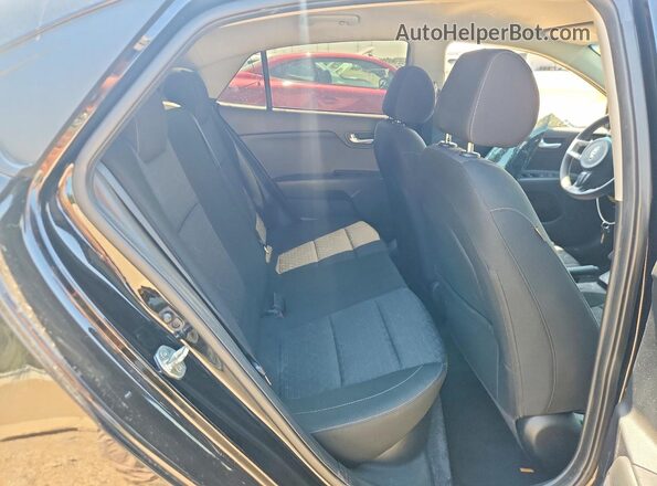 3KPA24AD3LE355215 2020 KIA RIO Black Rear seats view